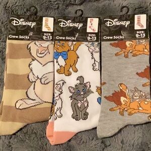 Disney Bambie and Aristocats Socks